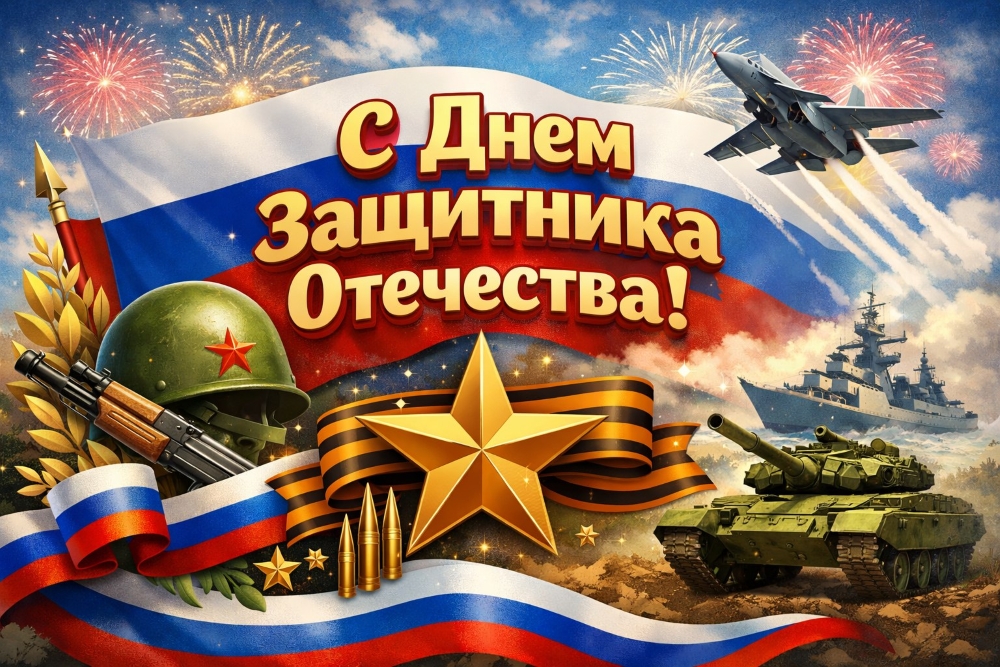 Поздравляем с Днём защитника Отечества!